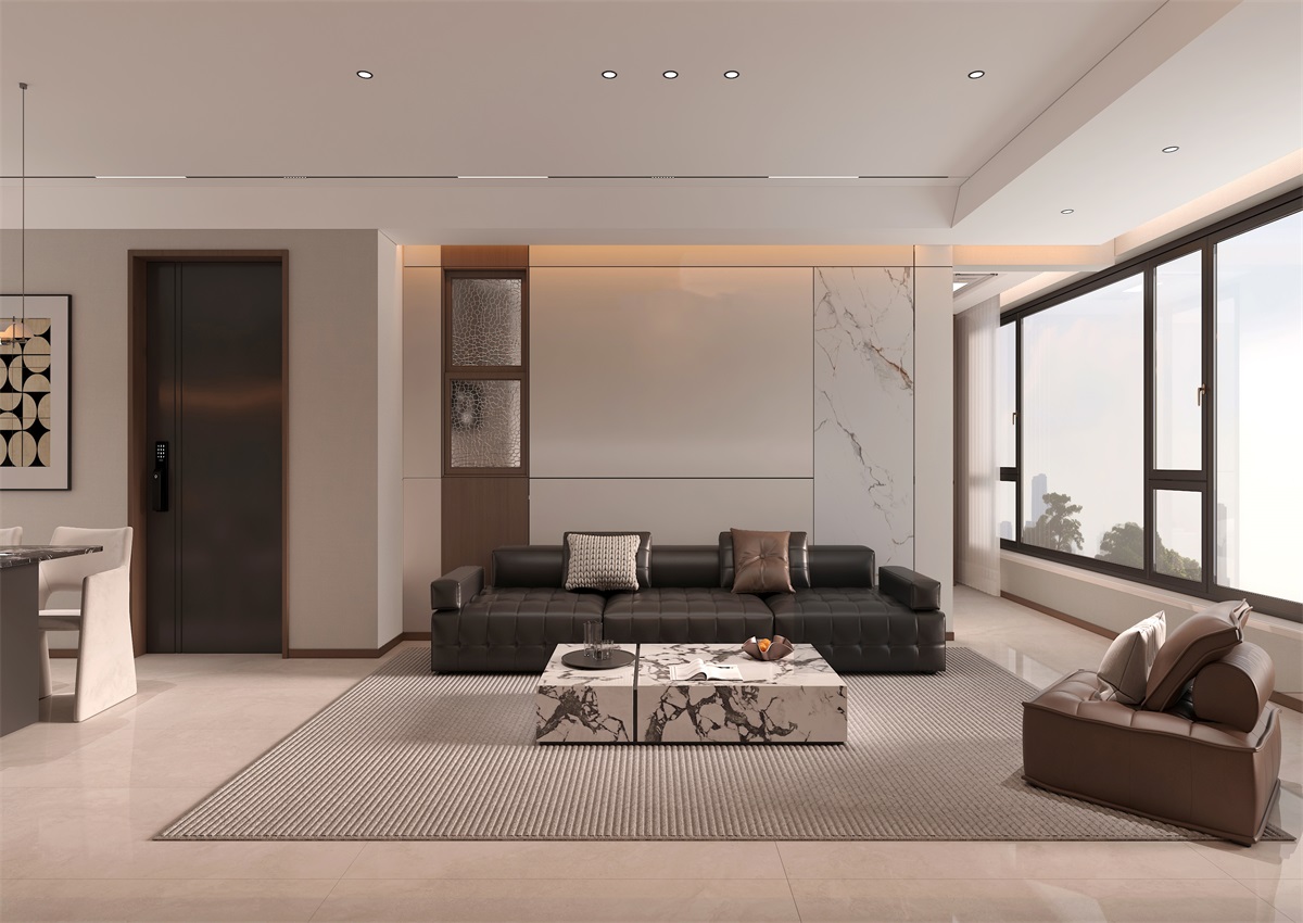 玉庭華府131㎡ | 現(xiàn)代意式+美拉德色系，濃郁棕調(diào)的電影氛圍直接封神！