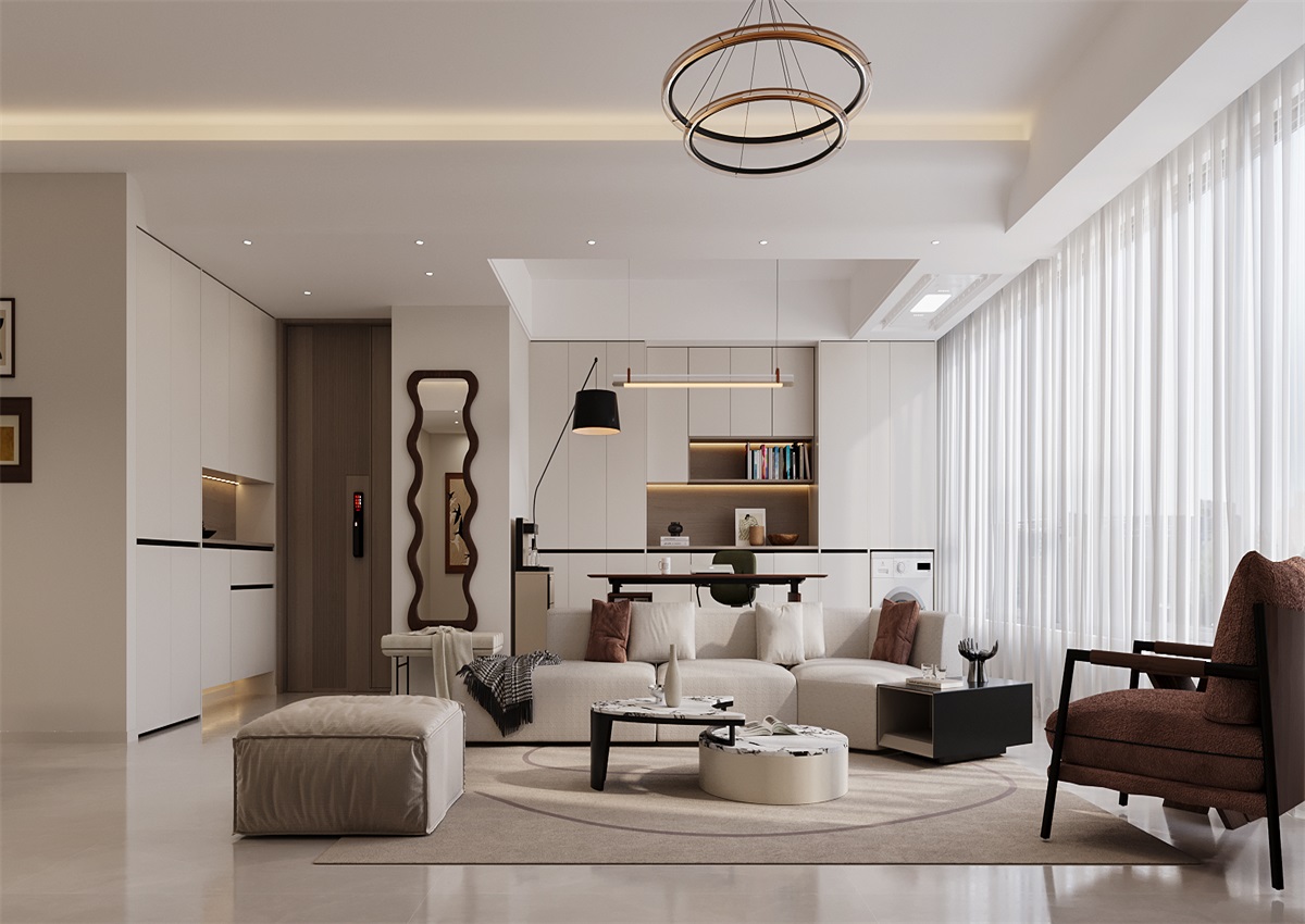 中海尚學(xué)府135㎡ | 為什么都喜歡奶油風(fēng)？看完她家我知道了