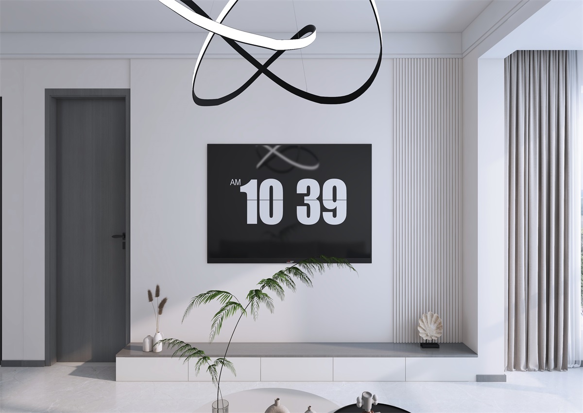 攬秀苑110㎡ | 小戶型裝修模板來(lái)了！現(xiàn)代簡(jiǎn)約風(fēng)+黑白灰百看不膩