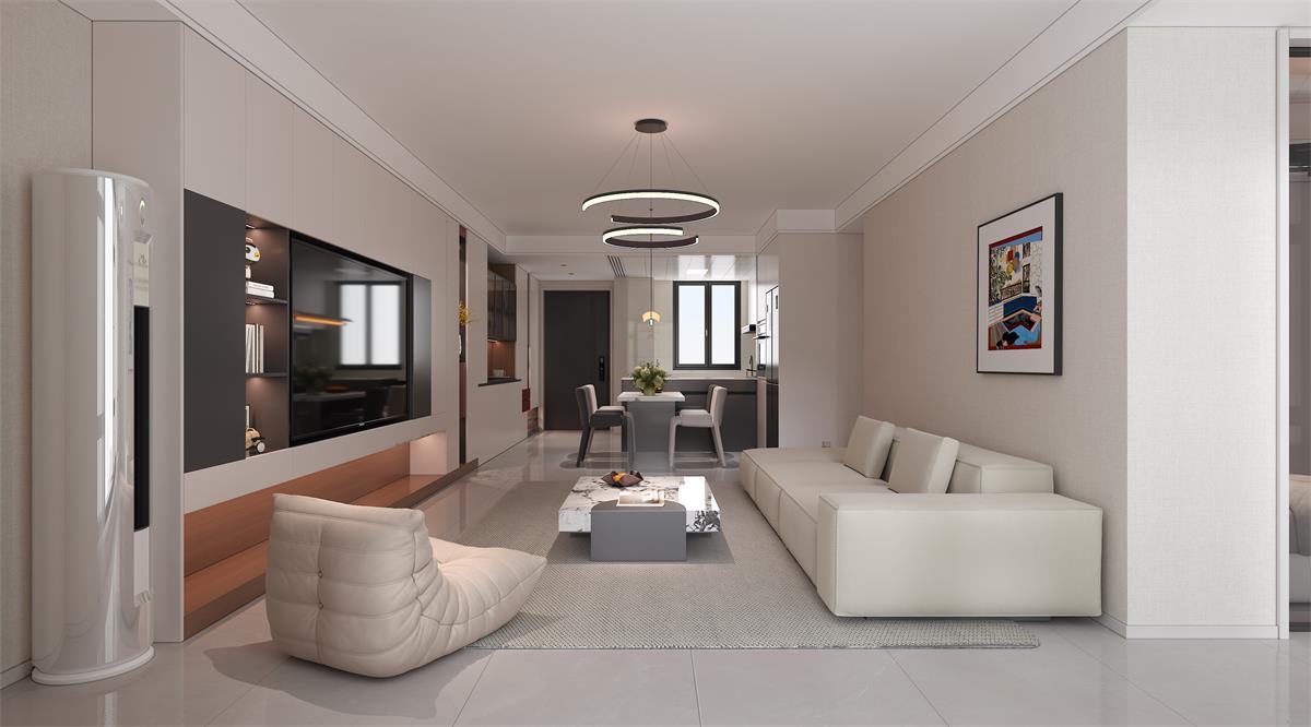 星耀閱海 |123㎡小三居極限改造！整墻收納柜+開放式餐廚，空間翻倍還顯大！