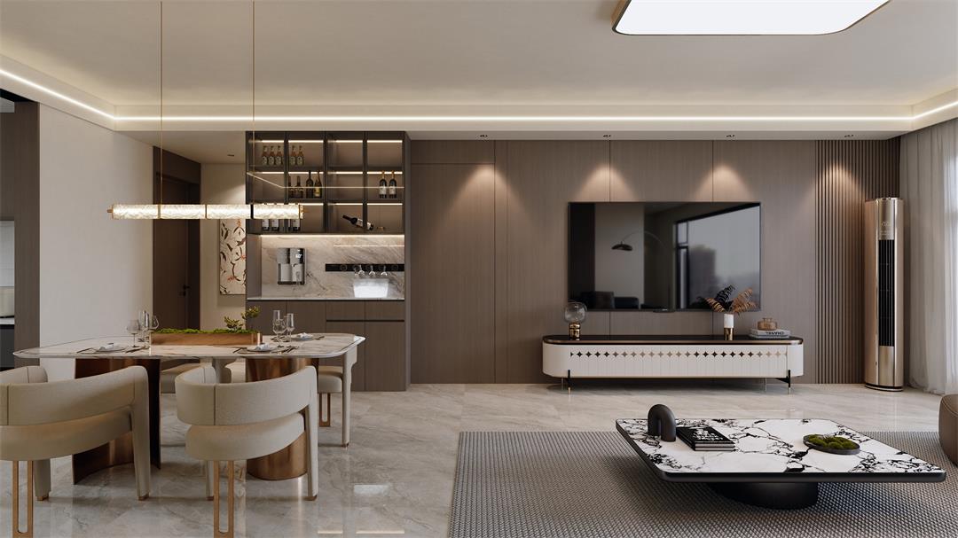 中海觀園132㎡ | 拯救審美疲勞！暖棕意式風(fēng)的家，溫暖又松弛